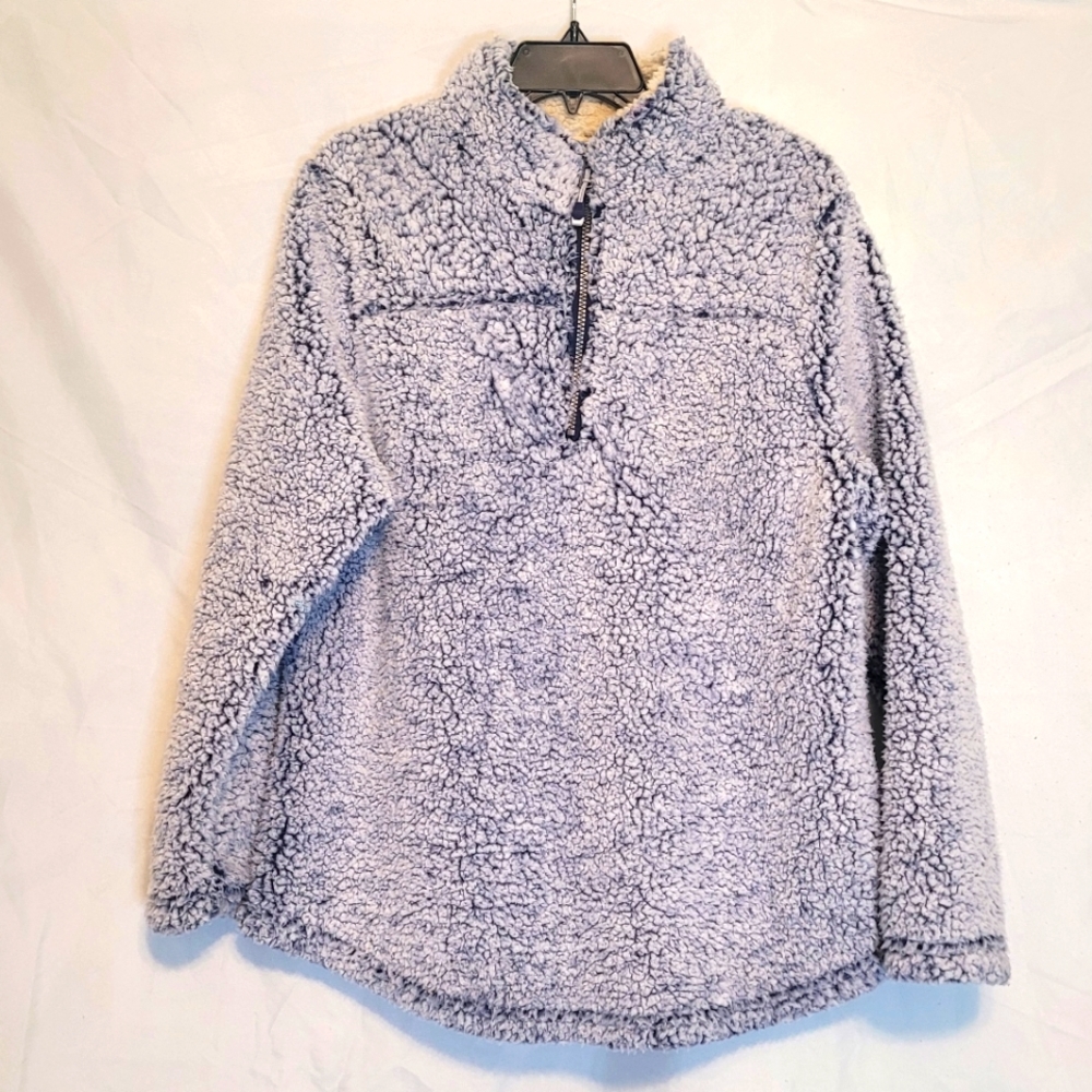 Green tea fleece pullover size lrg